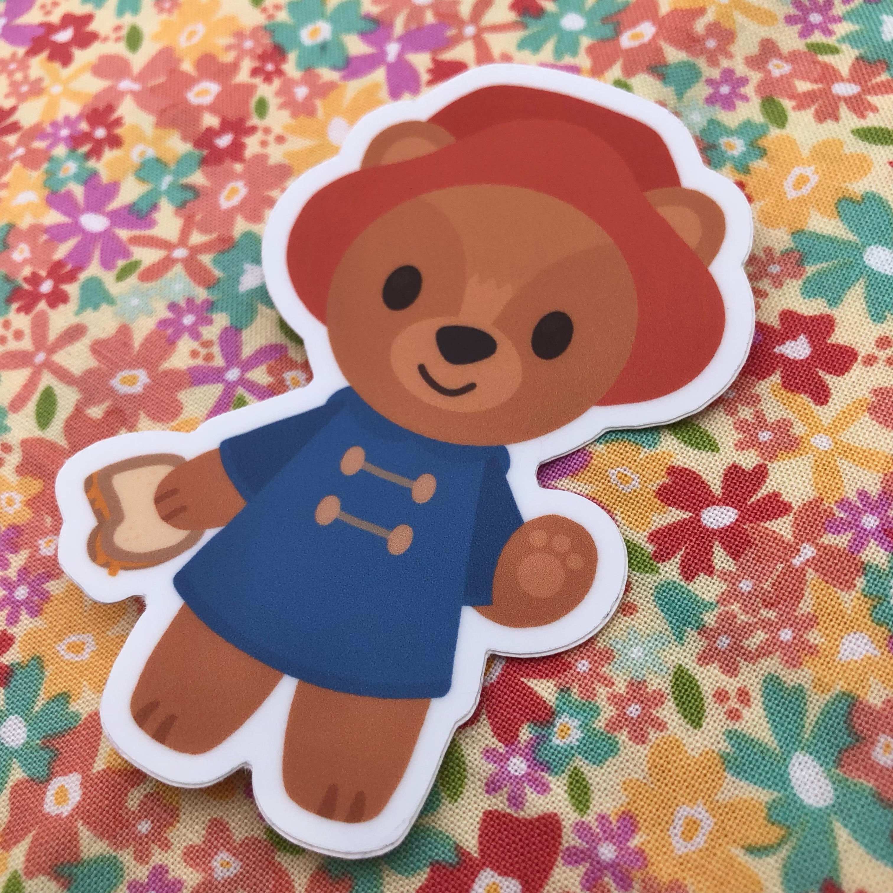 Photograph of a paddigton bear sticker by Gig
