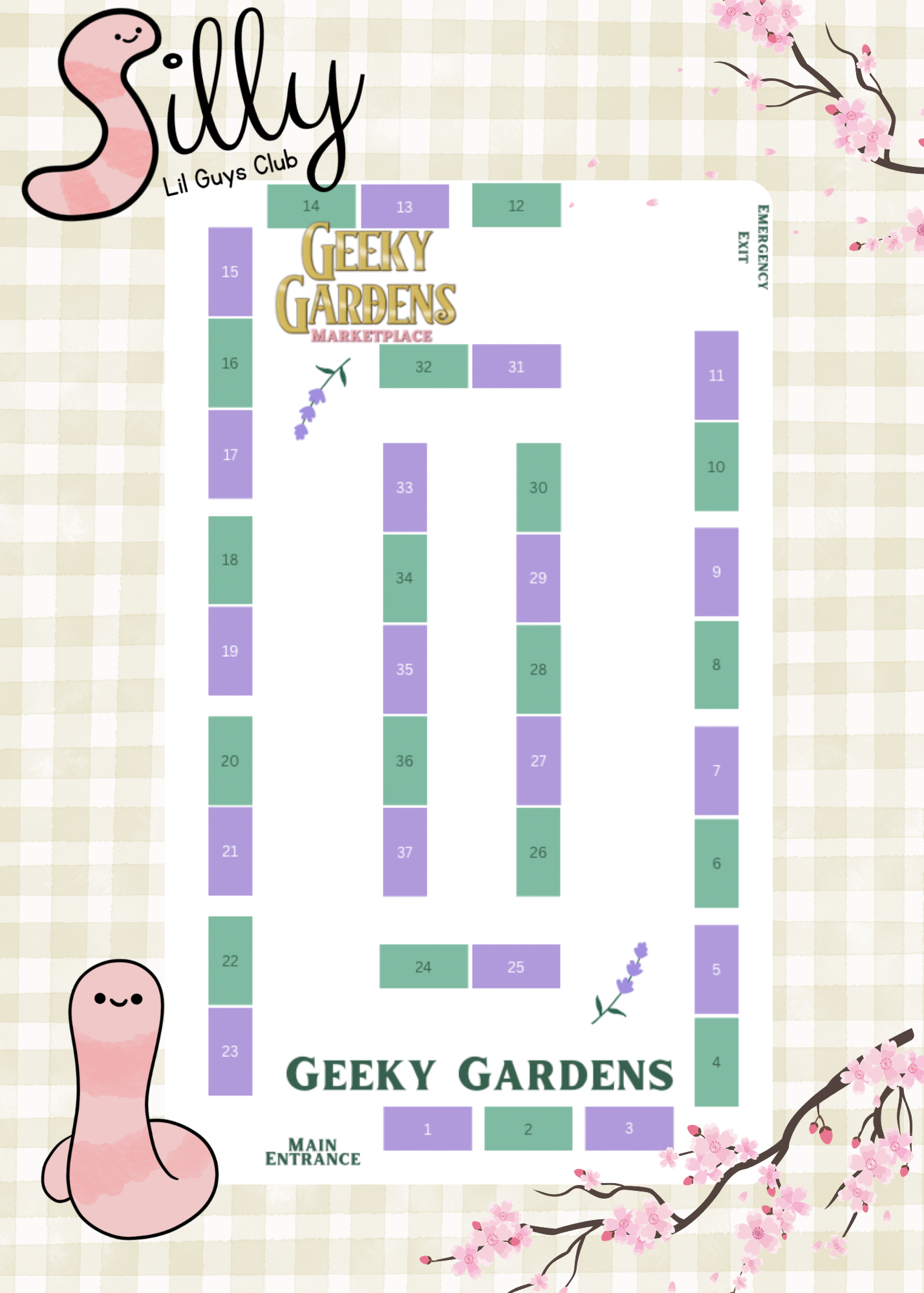 Geeky Gardens Map