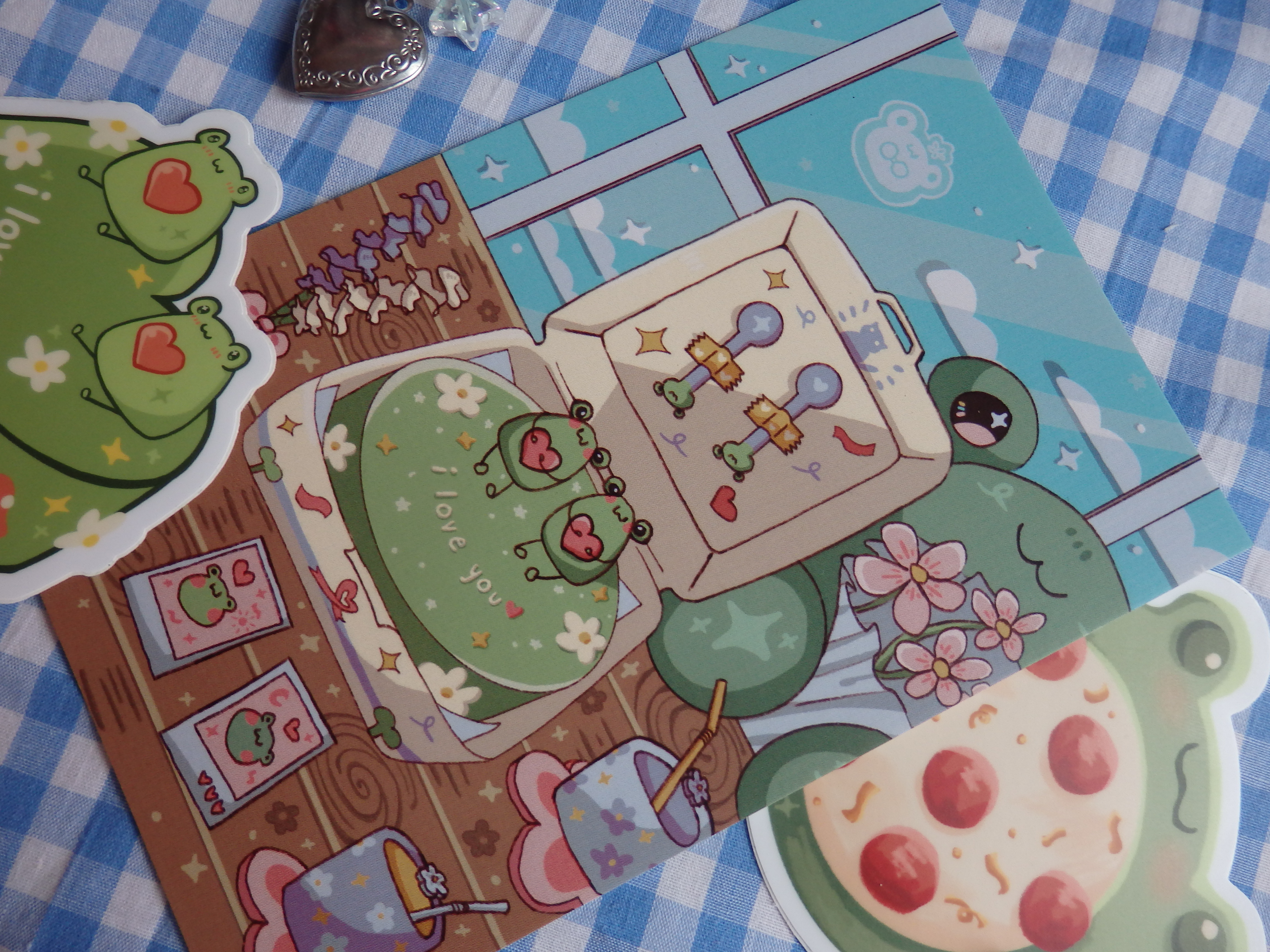 oxokat's frog prints and stickers