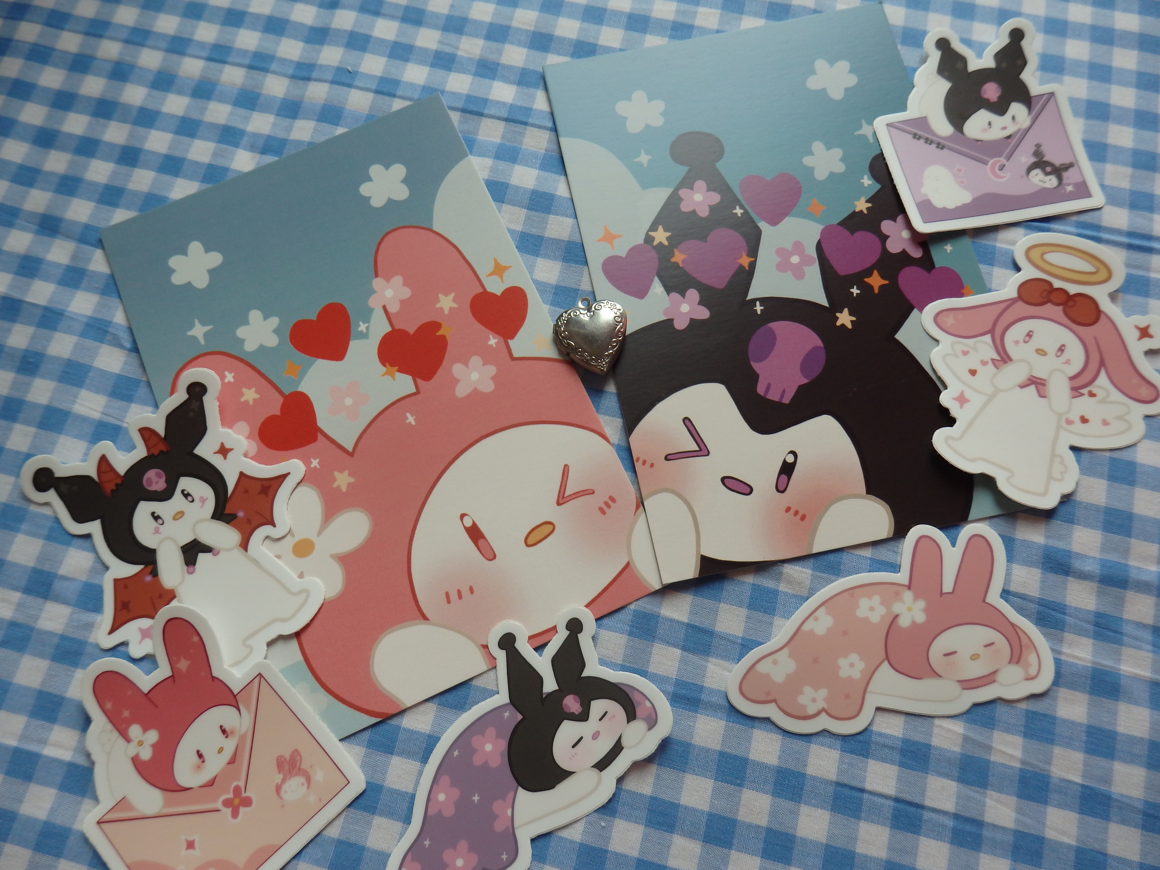 oxokat's kuromi and my melody art